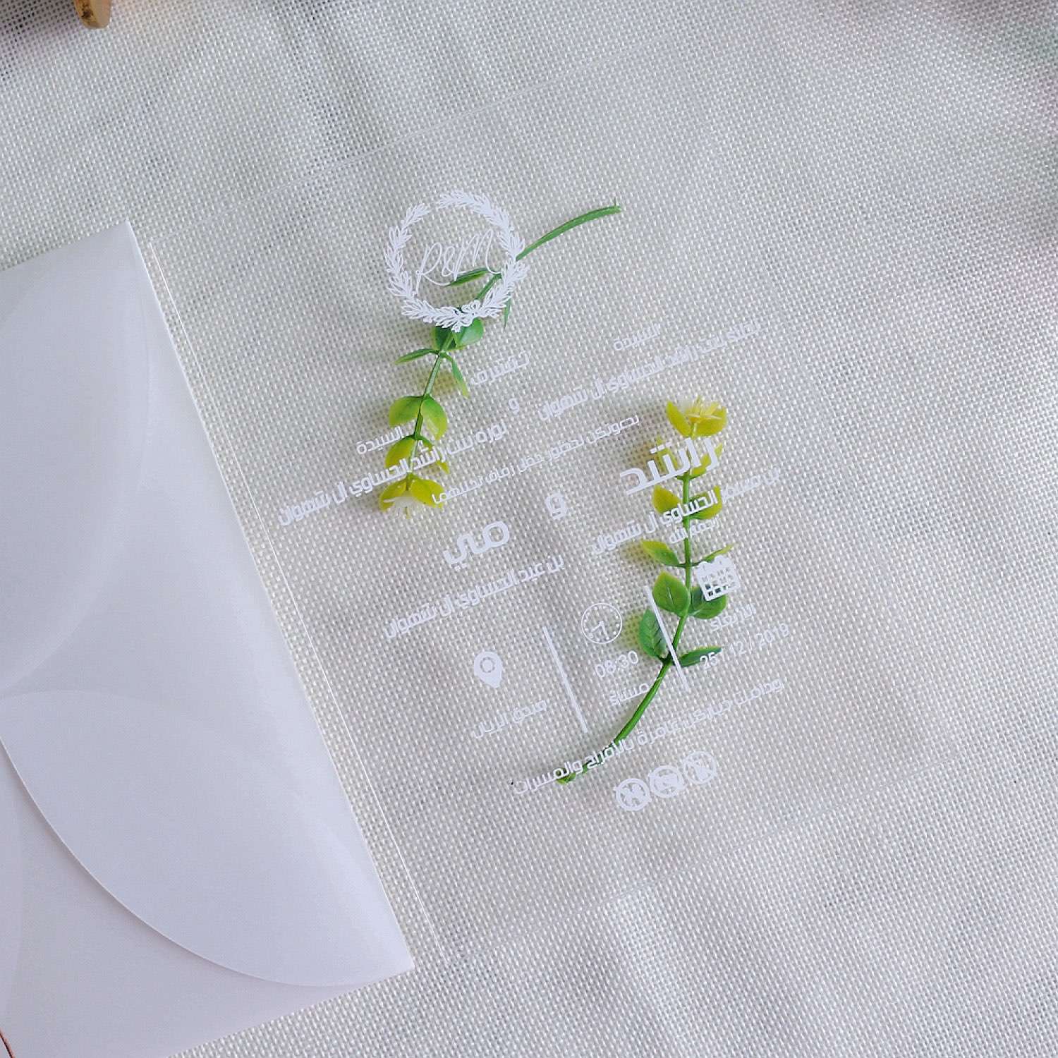 Acrylic Invitation Card Rectangle Modern Invitation Card Wholesale